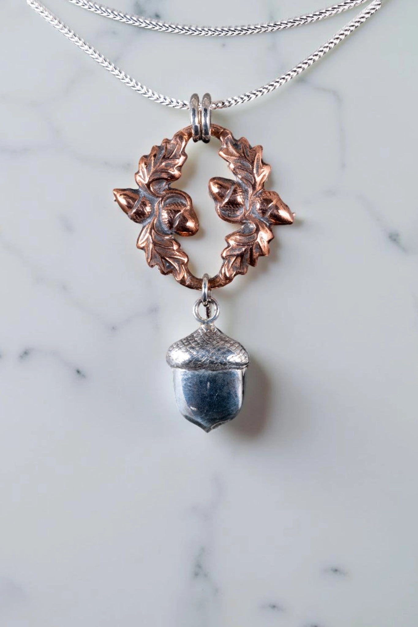 Oak Leaf & Acorn Pendant