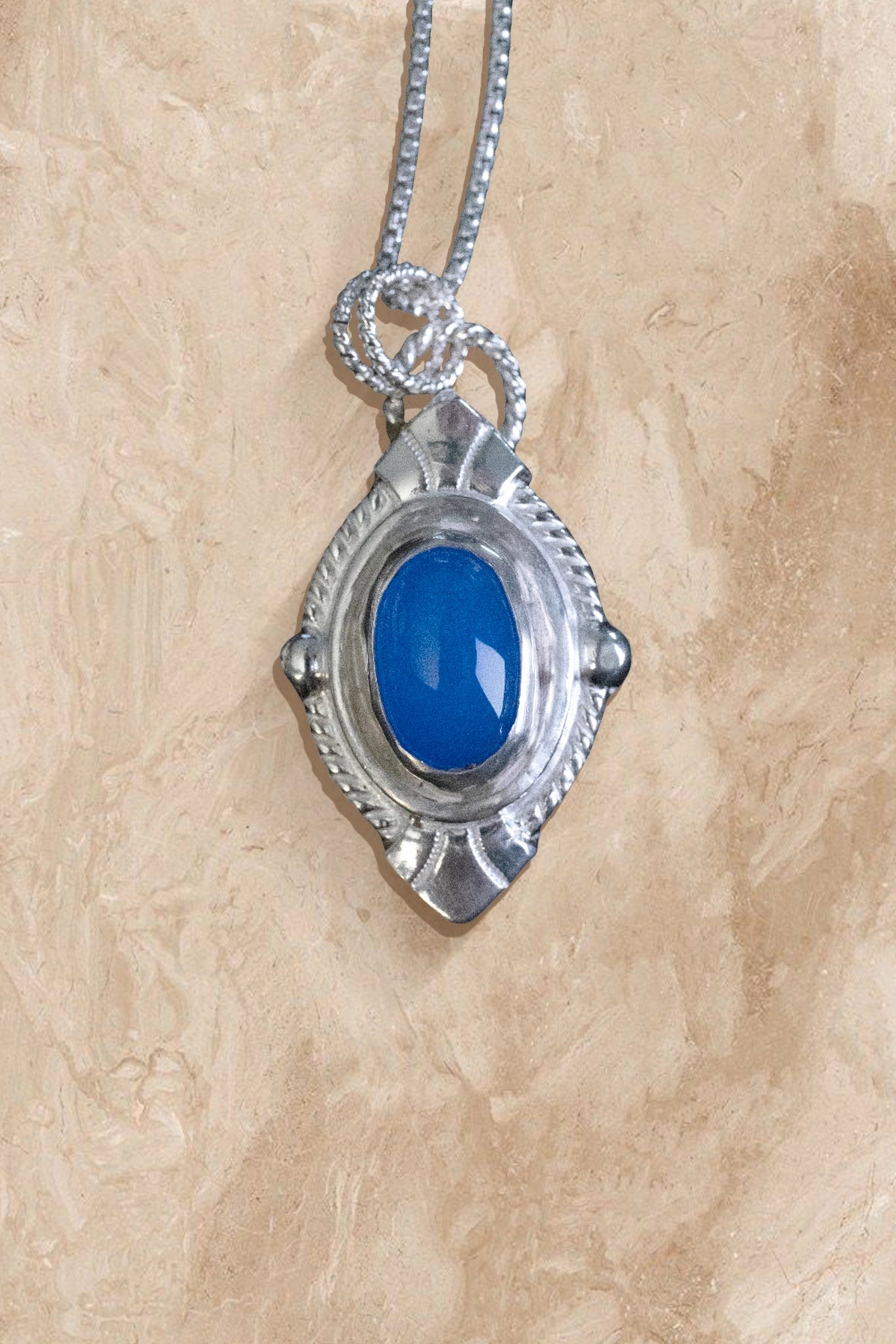 Cobalt Shield Pendant