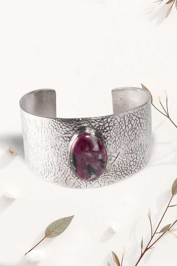 Crimson Ruby Cuff Bracelet