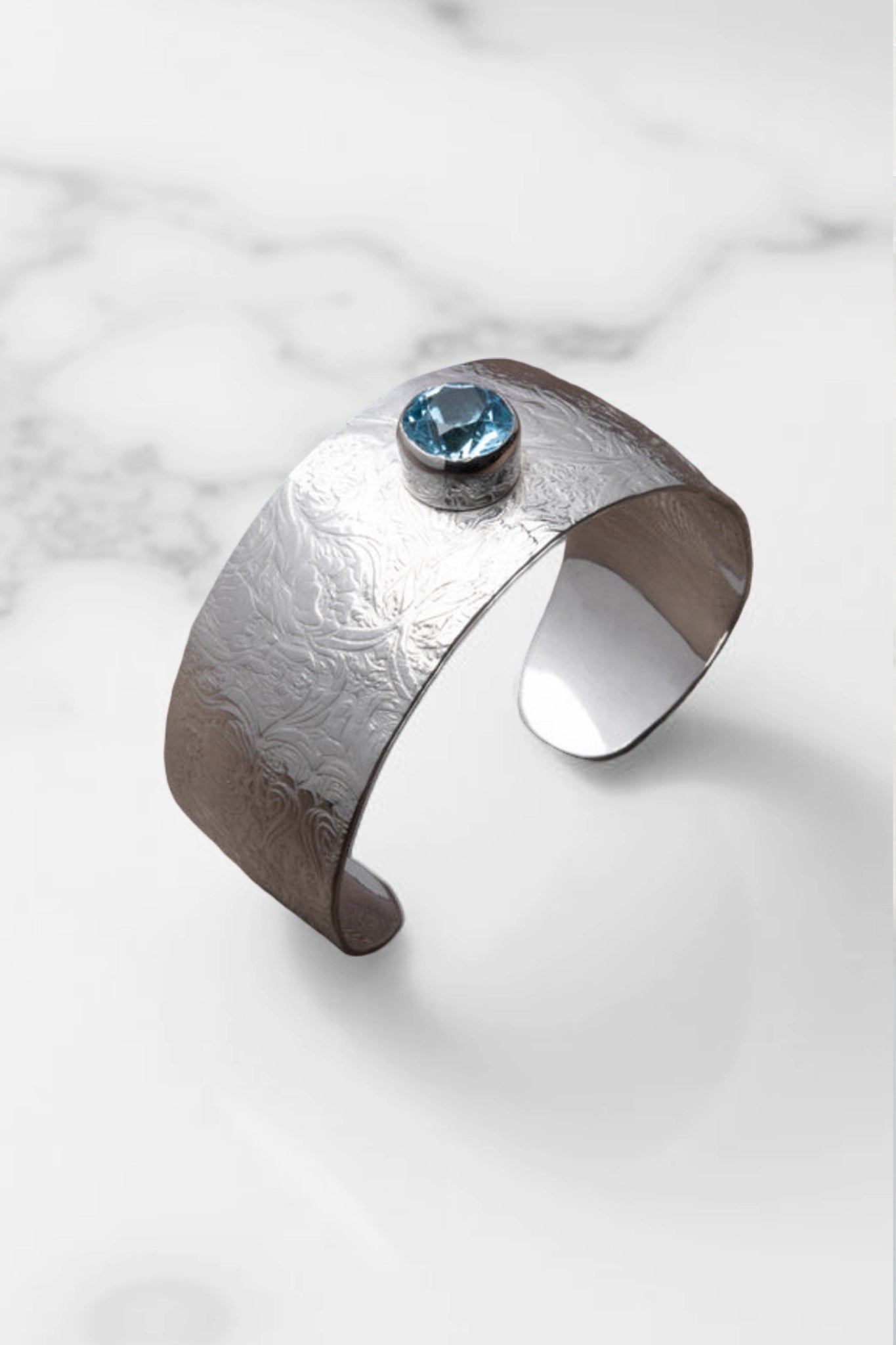 Damask Aquamarine Cuff