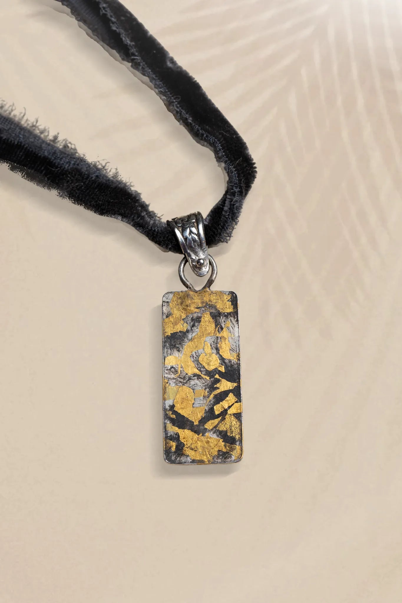 Keum-boo Rectangular Pendant