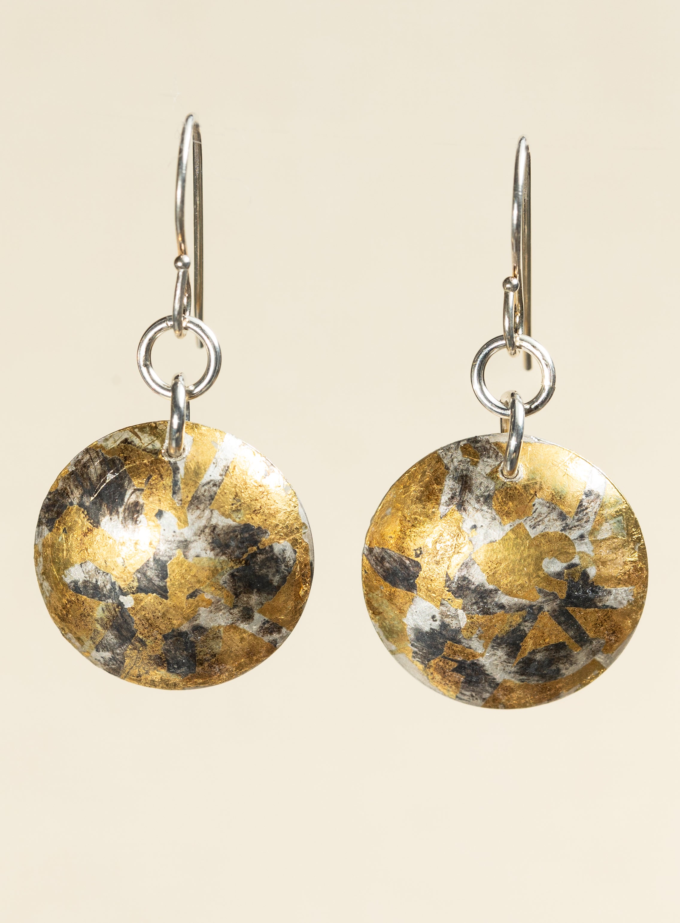 Keum-boo Disc Camo Earrings