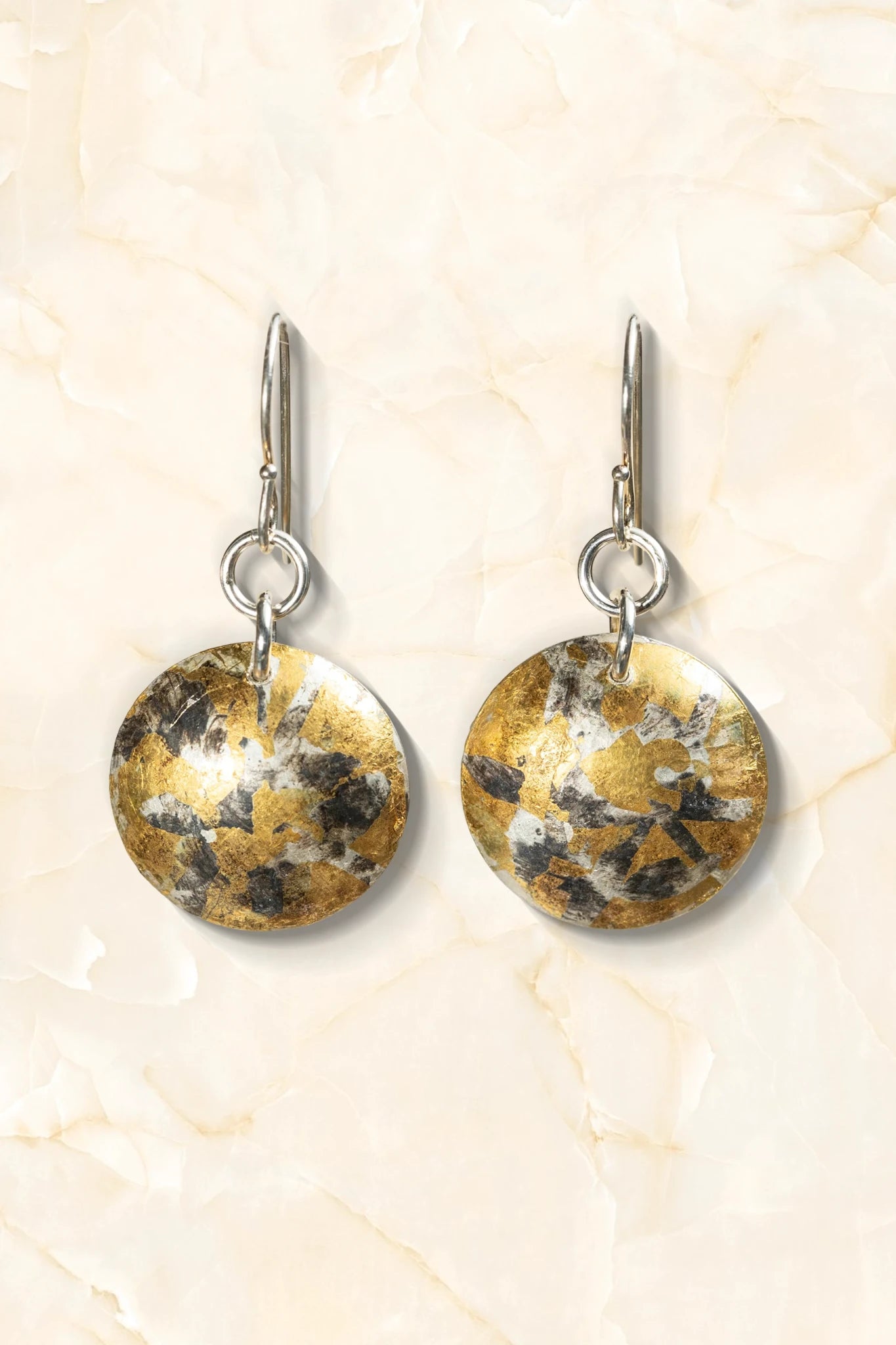 Keum-boo Disc Camo Earrings