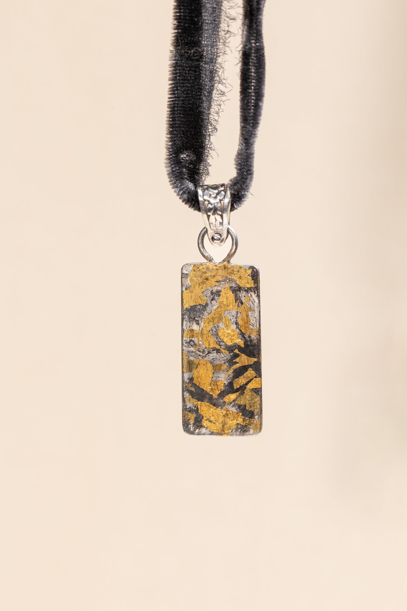 Keum-boo Rectangular Pendant