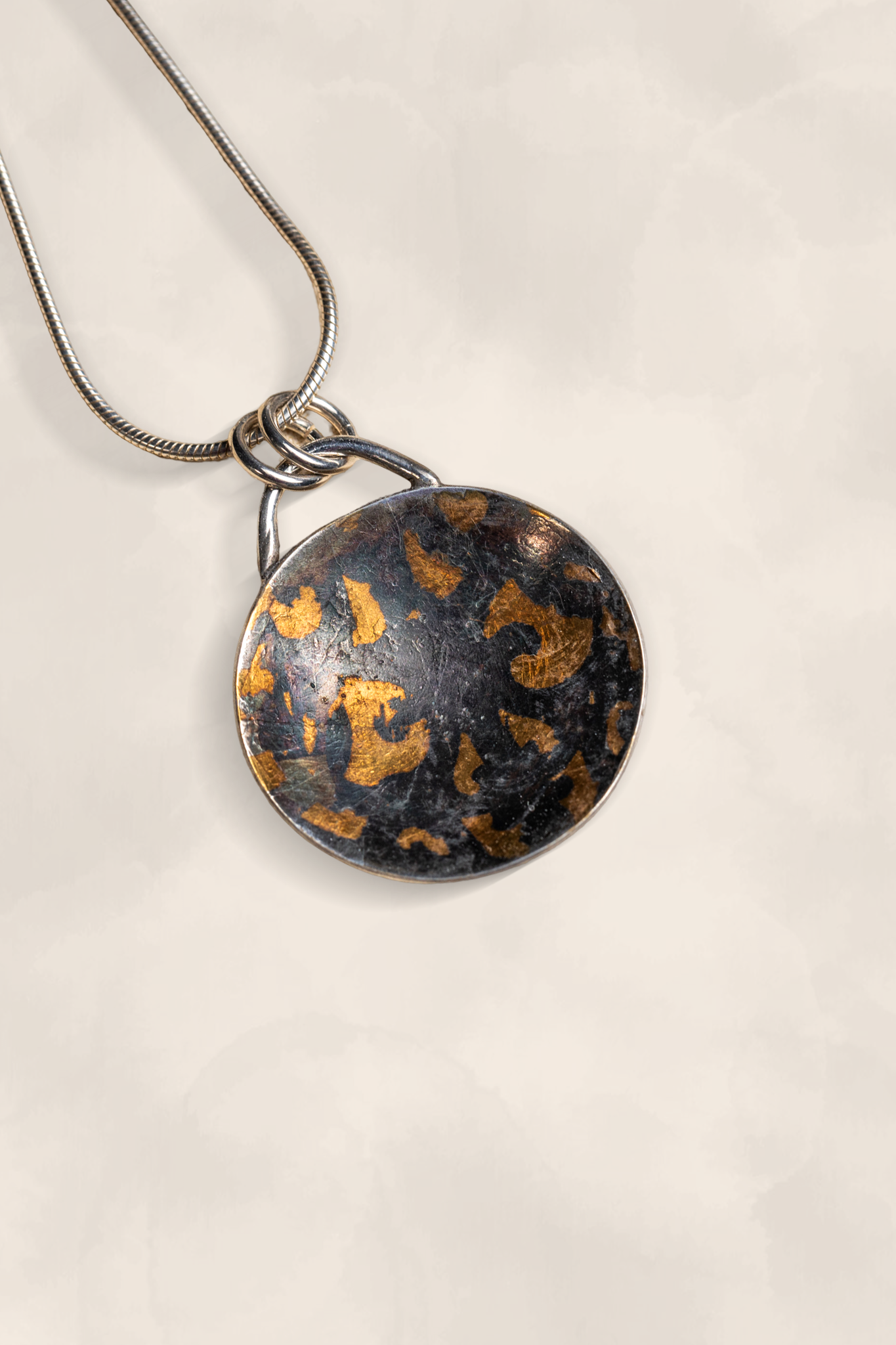 Keum-boo Large Disc Pendant