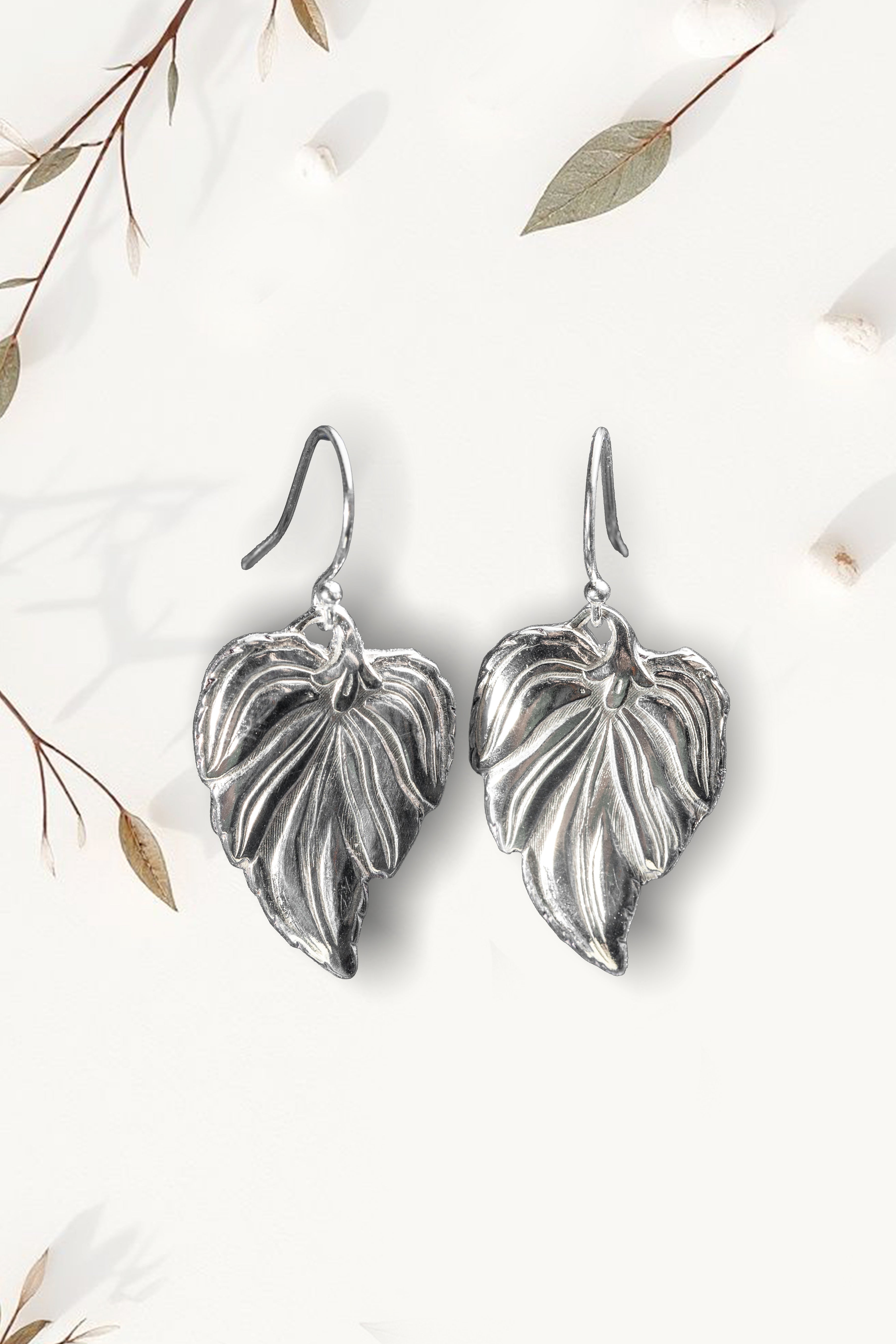 Monstera Leaf Earrings