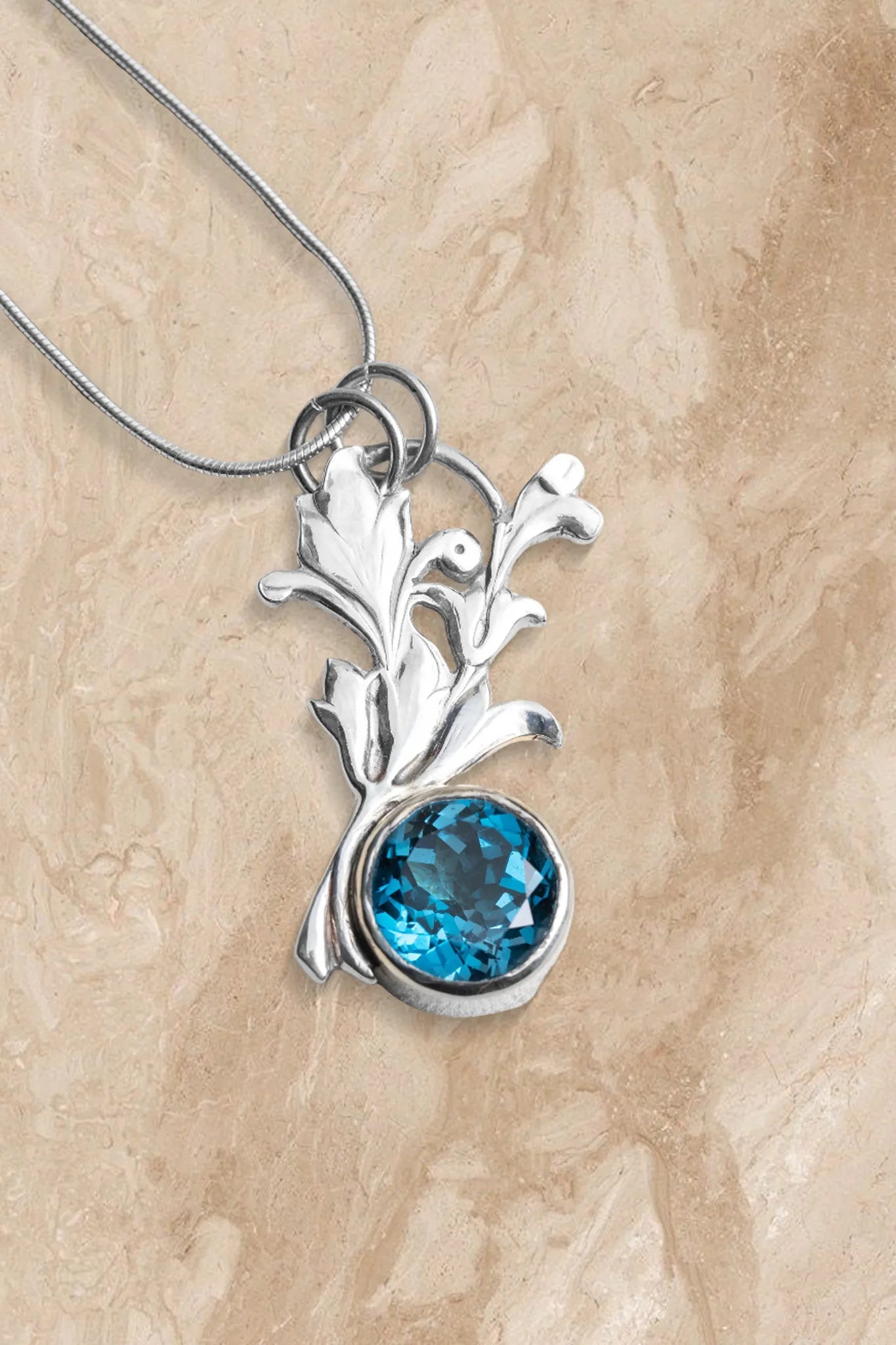 Floral London Blue Topaz