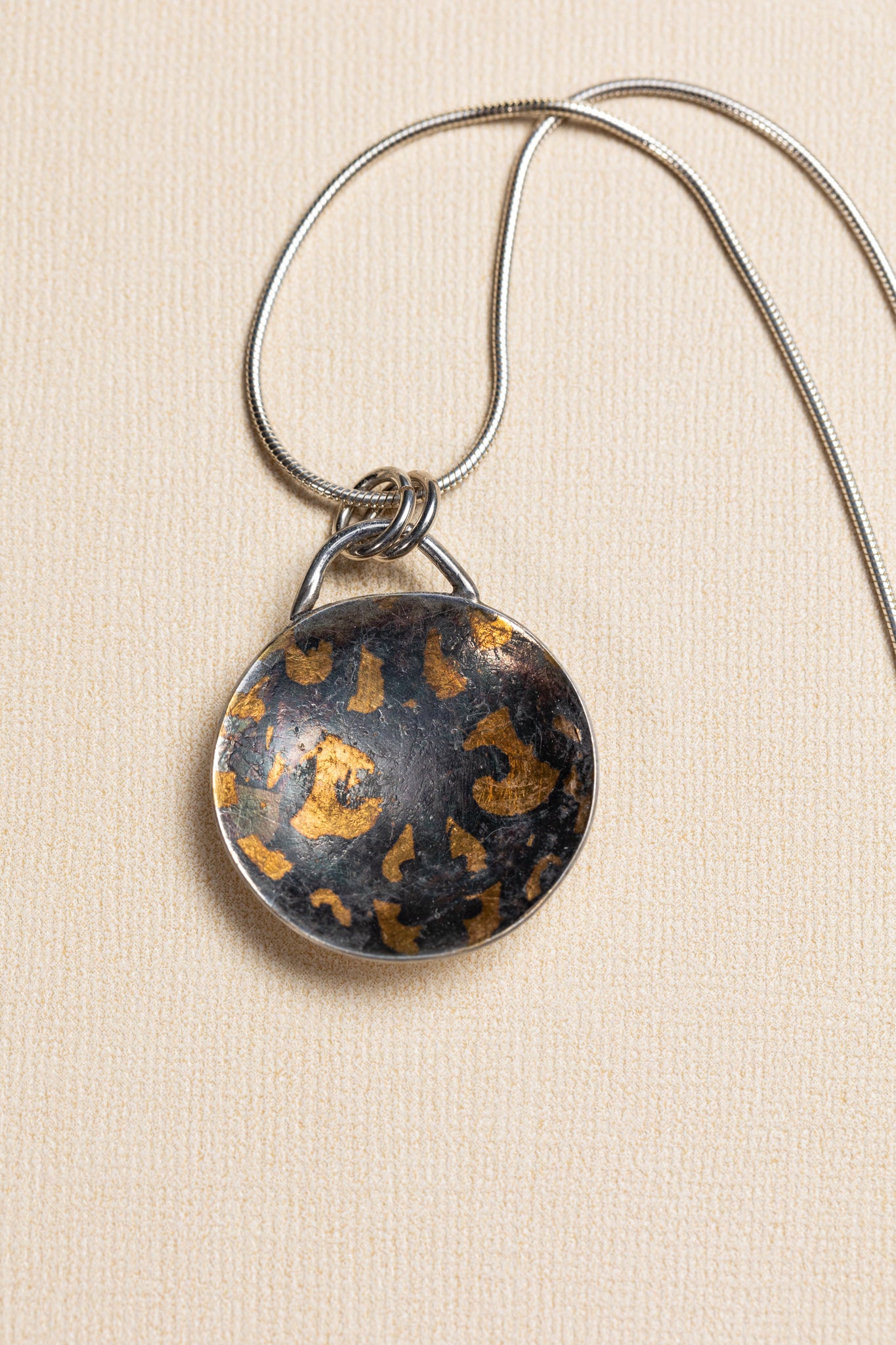 Keum-boo Large Disc Pendant